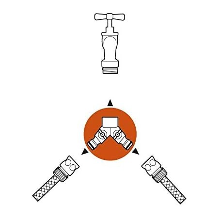 Schnellverbinder-Schlauchleitung, 2-Wege-Adapter