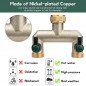 Grifo de jardín 1/2" + bifurcador 2 salidas metal ideal para dividir el flujo de agua en sistemas de riego Grifo de jardín 1/2" + bifurcador 2 salidas metal ideal para dividir el flujo de agua en sistemas de riego