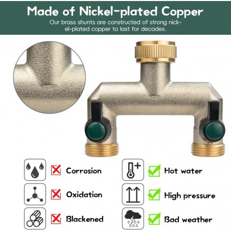 GARDEN FAUCET, 1/2'' x 3/4'' Double Faucet