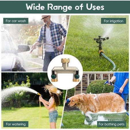 GARDEN FAUCET, 1/2'' x 3/4'' Double Faucet