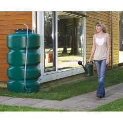 Serbatoio per acqua piovana 1.000 L Graf, Recuperatore d'acqua piovana 1000 litri, 75x105x174 cm, verde