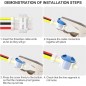 Pack 10 Conector estanco 3 cables electricos DBM 1,5 mm 30V máximo, relleno de resinas para extender o reparar Pack 10 Conector estanco 3 cables electricos DBM 1,5 mm 30V máximo, relleno de resinas para extender o reparar