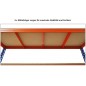 Prateleira de armazém de alta resistência com 4 prateleiras, 180x120x45 cm, para armazenar produtos pesados Prateleira de armazém de alta resistência com 4 prateleiras, 180x120x45 cm, para armazenar produtos pesados