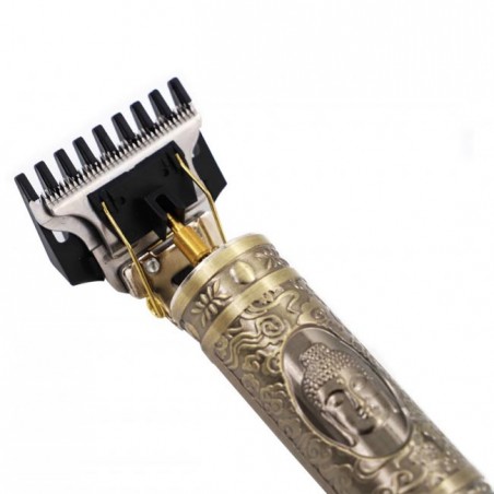 Thulos-Haarschneider im Vintage-Stil, Metallgehäuse und Klinge aus Karbonstahl.