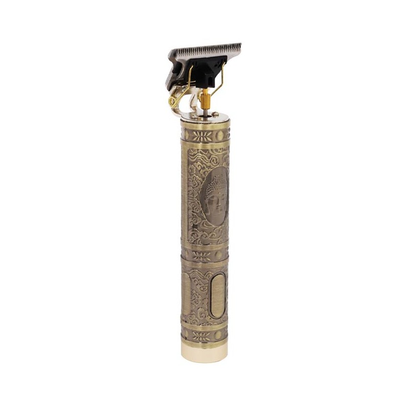 Aparador de pelos Thulos, estilo vintage, corpo de metal e lâmina de aço carbono. Aparador de pelos Thulos, estilo vintage, corpo de metal e lâmina de aço carbono.