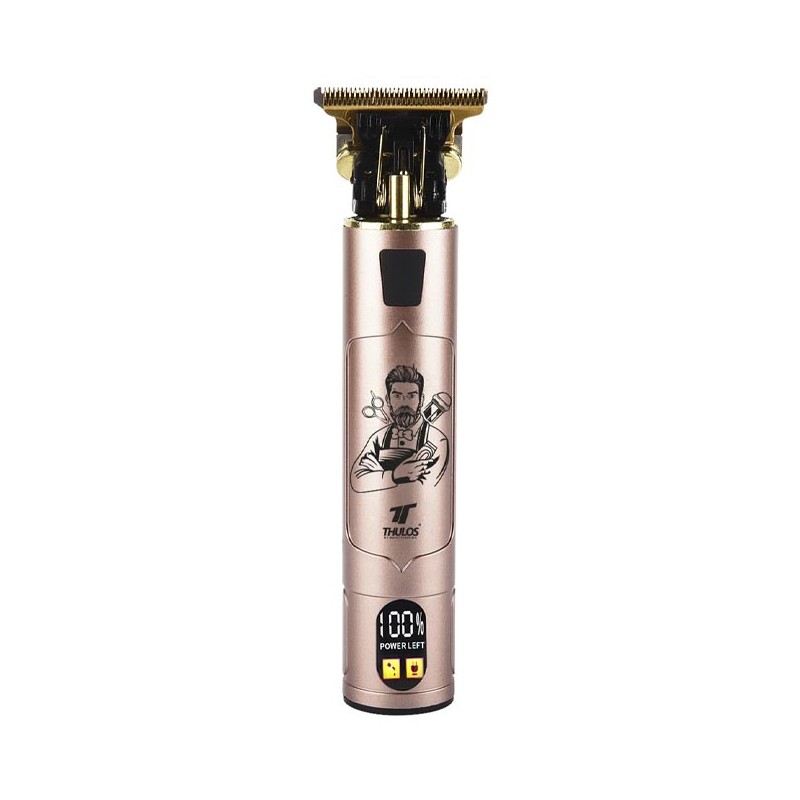Tondeuse à barbe et cheveux rechargeable Thulos Vintage Design, style vintage, lame en acier au carbone.