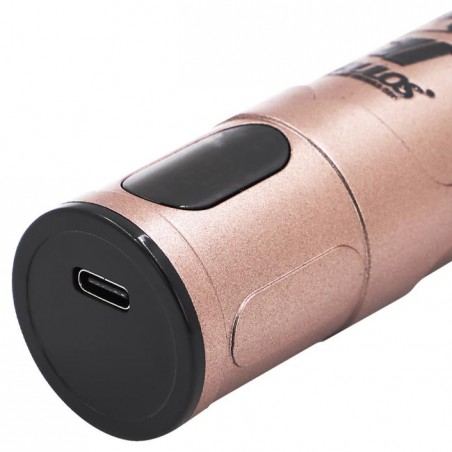 Wiederaufladbarer Bart- und Haarschneider im Vintage-Design von Thulos, Vintage-Stil, Klinge aus Karbonstahl.