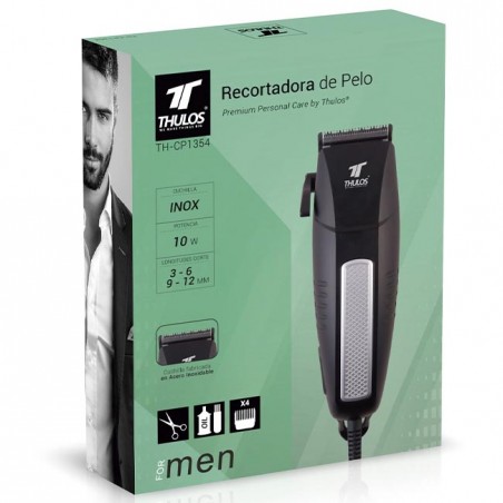 Tondeuse à cheveux Thulos, accessoires inclus. [Color negro]