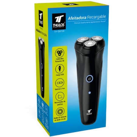 Thulos Rechargeable Hair Shaver, Battery Life: 90 minutes.