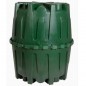 Réservoir d'eau de pluie en polyéthylène 1600 L. Diamètre 135 cm, Hauteur 160 cm. Convient aux installations enterrées