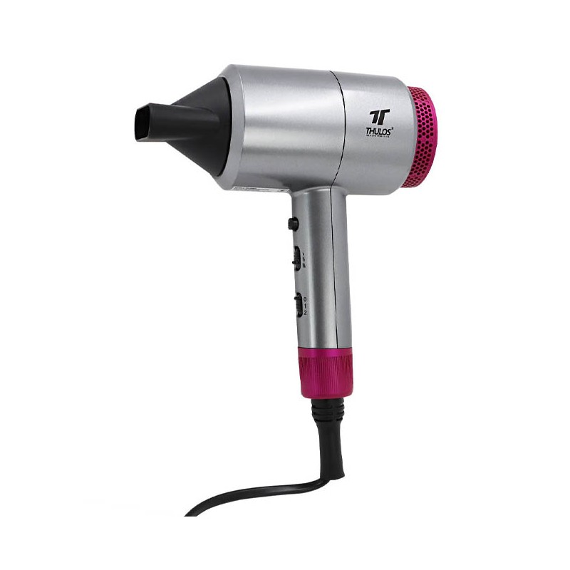 Secador de cabelo iônico Thulos. 1600-1800 W. Inclui difusor e concentrador.