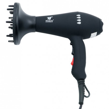 Thulos Ionic Hair Dryer with LED lights. 2000W. Includes diffuser and concentrator.