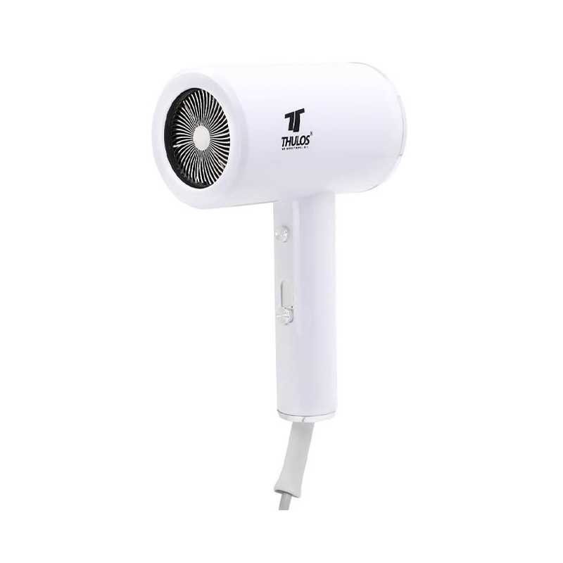 Secador de cabelo Thulos com design inovador, 2 velocidades e 3 ajustes de temperatura, 1200W.