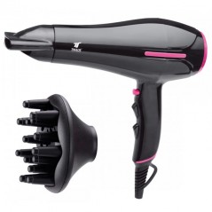 Thulos hair dryer, 2 speeds, 3 temperatures, 2000W, with diffuser and concentrator.