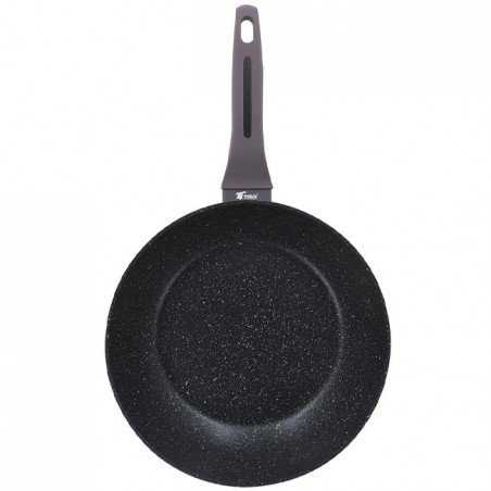 GREY SERIES Thulos frying pan with non-stick stone effect coating.