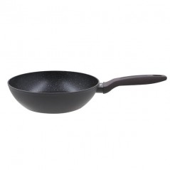 Thulos Deep Frying Pan with Non-Stick Coating, Stone Effect.