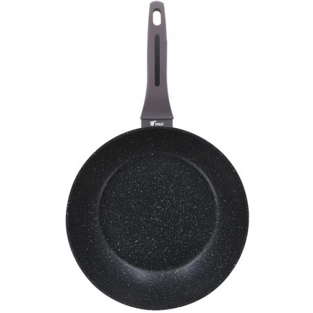Thulos Deep Frying Pan with Non-Stick Coating, Stone Effect.