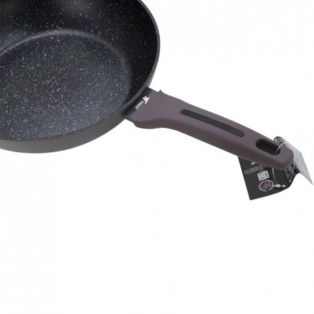 Thulos Deep Frying Pan with Non-Stick Coating, Stone Effect.