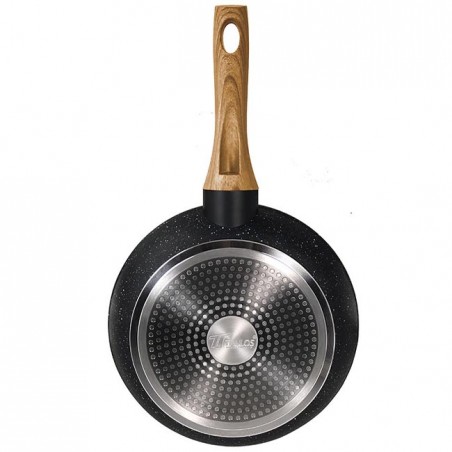 Set of 3 Thulos pans, Ø20 Ø24 and Ø28 cm, granite coating.