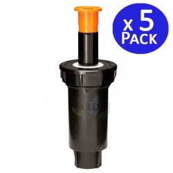 Rain Bird 1802 Bewässerungsdiffusor | 5er-Pack versenkbare Gartensprenger 1/2" | Düse nicht enthalten | 5 cm Rasensprenger