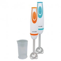 Thulos 2-Gang-Stabmixer, Stab und Klingen aus Edelstahl [orange Farbe].