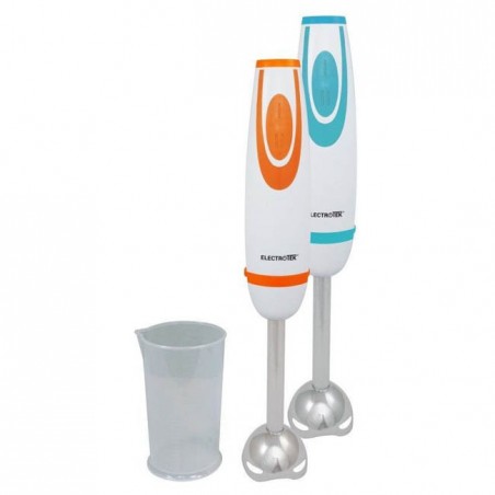 Batedeira manual Thulos de 2 velocidades, batedor e lâminas de aço inoxidável [Color Naranja] .