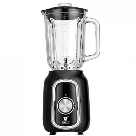 Liquidificador Thulos 500W com pés antiderrapantes, 2 velocidades com função PULSE.
