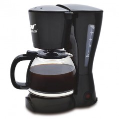 Cafetière électrique Thulos 10-12 tasses, verseuse en verre, puissance 900W.