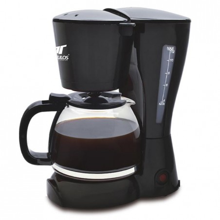 Cafetera eléctrica 10-12 tazas Thulos, jarra de cristal, potencia 900W.