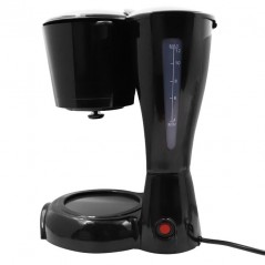 Cafetera eléctrica 10-12 tazas Thulos, jarra de cristal, potencia 900W.