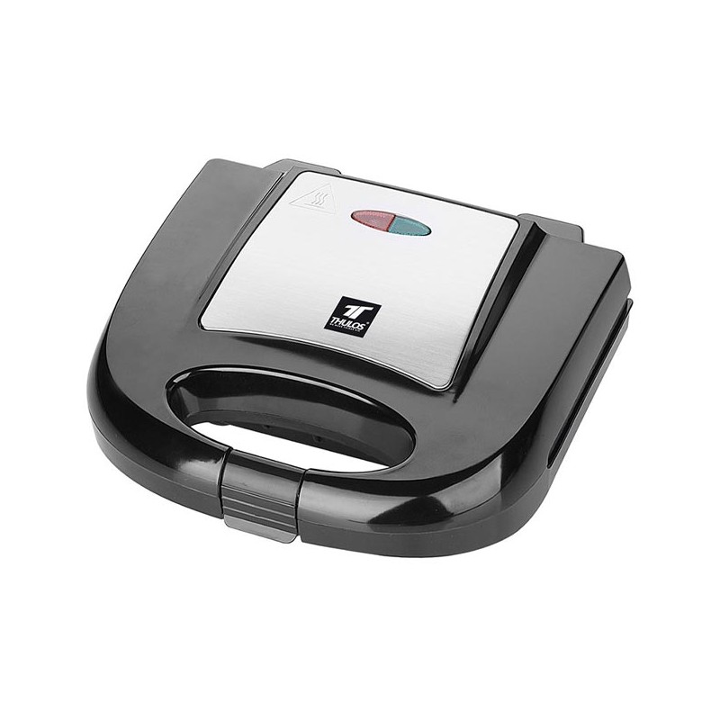 Thulos Antihaft-Waffeleisen mit 2 Hohlräumen, 750 W.