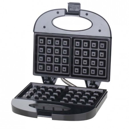 Máquina de waffle antiaderente Thulos com 2 cavidades, 750 W.