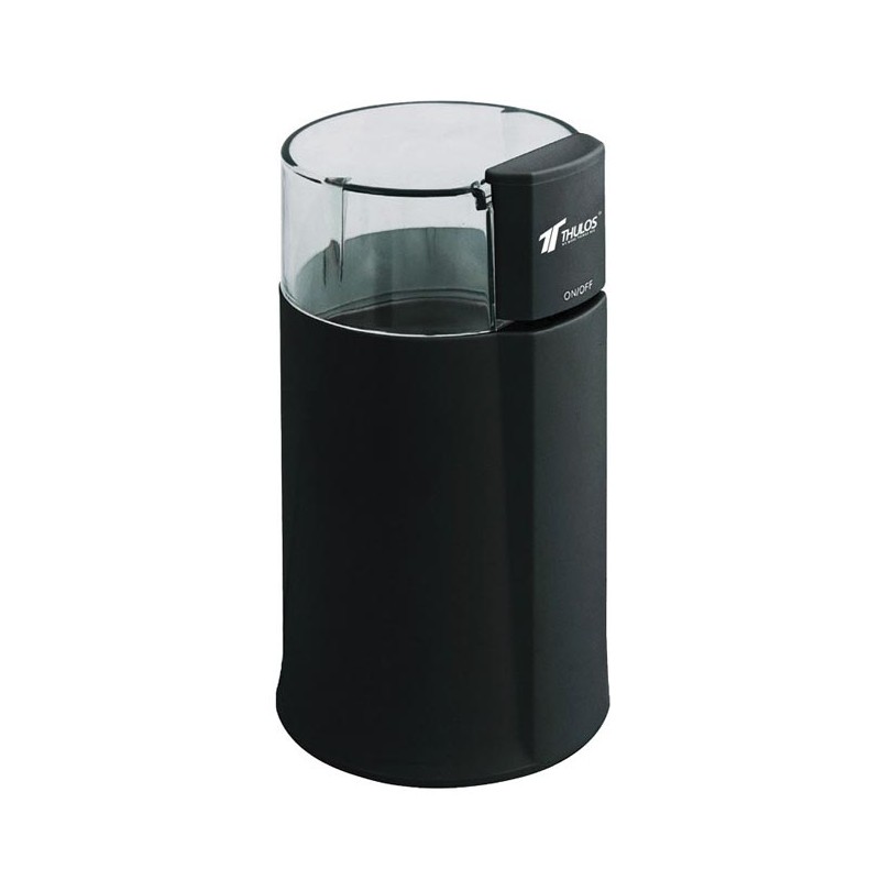 Moedor de café Thulos, capacidade de 50-60 gramas. Modelo preto. Moedor de café Thulos, capacidade de 50-60 gramas. Modelo preto.