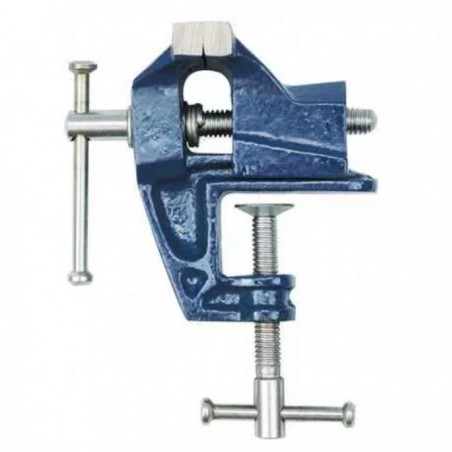 Bench vise with wing nut 70mm