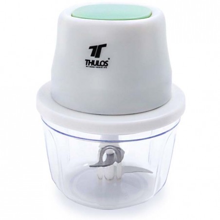 Mini processador USB Thulos, capacidade de 350 ml. Lâmina de aço inoxidável.