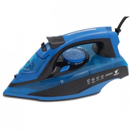 Ferro da stiro a vapore Thulos con piastra in ceramica. Potenza 2600W.