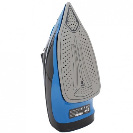 Ferro da stiro a vapore con piastra in ceramica Thulos. Potenza 2600W.