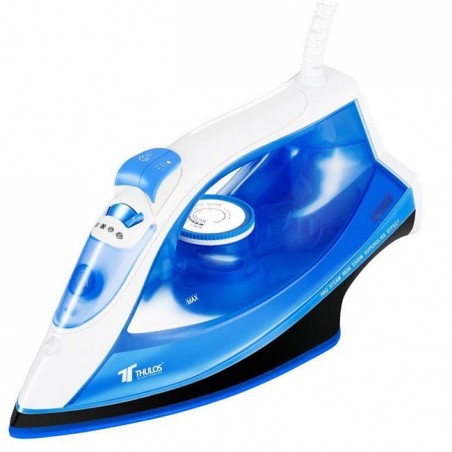 Thulos steam iron, ceramic coated soleplate, 2200W.