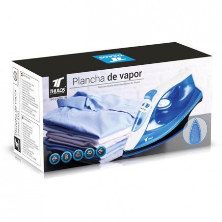 Plancha de vapor Thulos, suela con revestimiento cerámico, 2200W.