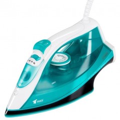 Thulos steam iron, ceramic-coated soleplate, 2200W. [Verde]