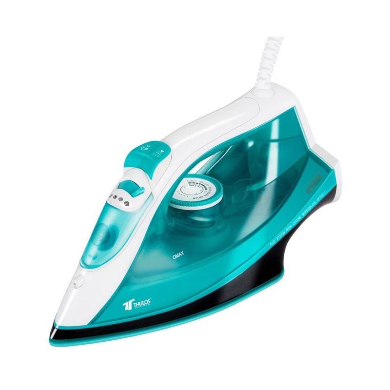 Fer à vapeur, semelle recouverte de céramique, Thulos 2200W, vert Fer à vapeur, semelle recouverte de céramique, Thulos 2200W, vert