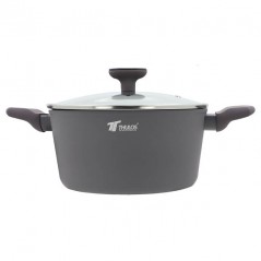 Thulos Saucepan with Glass Lid Ø28 cm.