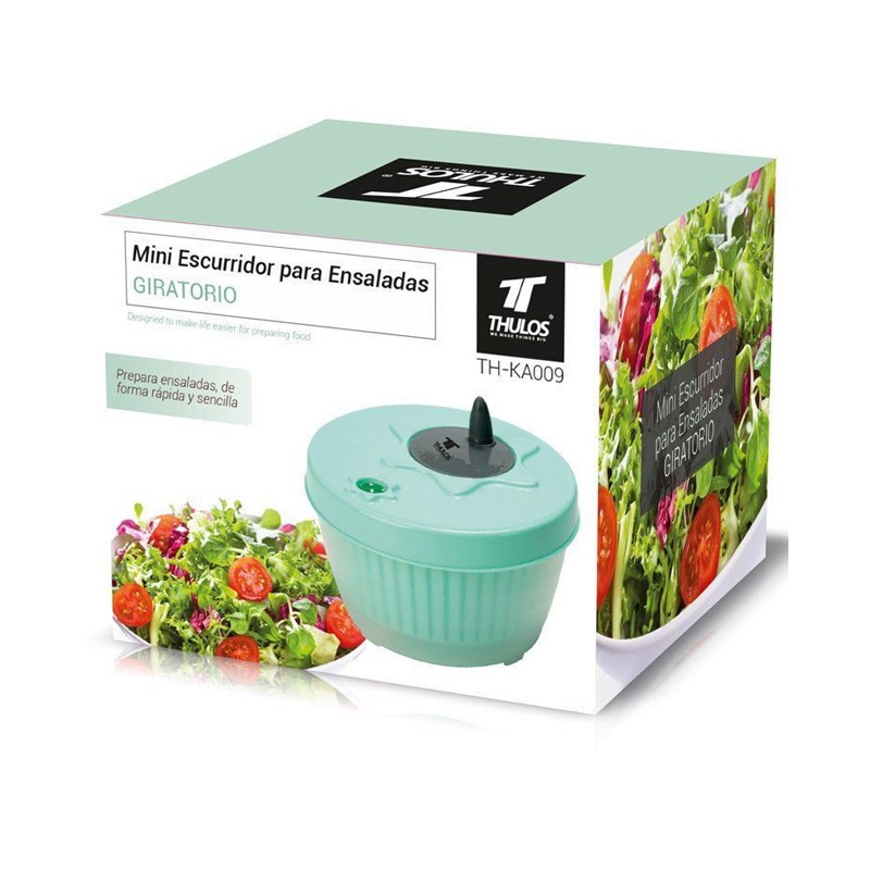 Escurridor Giratorio Thulos Para Ensaladas - Práctico Y Sencillo TH-KA009