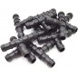 Pack 1700 Te Riego por Goteo 16mm | Te conector tuberia 16 mm | Te Goteo para Manguera de Riego 16mm negro Pack 1700 Te Riego por Goteo 16mm | Te conector tuberia 16 mm | Te Goteo para Manguera de Riego 16mm negro