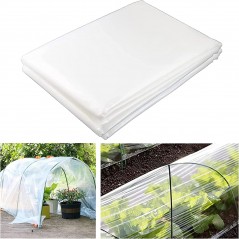 Cobertura para estufa, cobertura de plástico transparente, cobertura para estufa 4 x 1,2 m