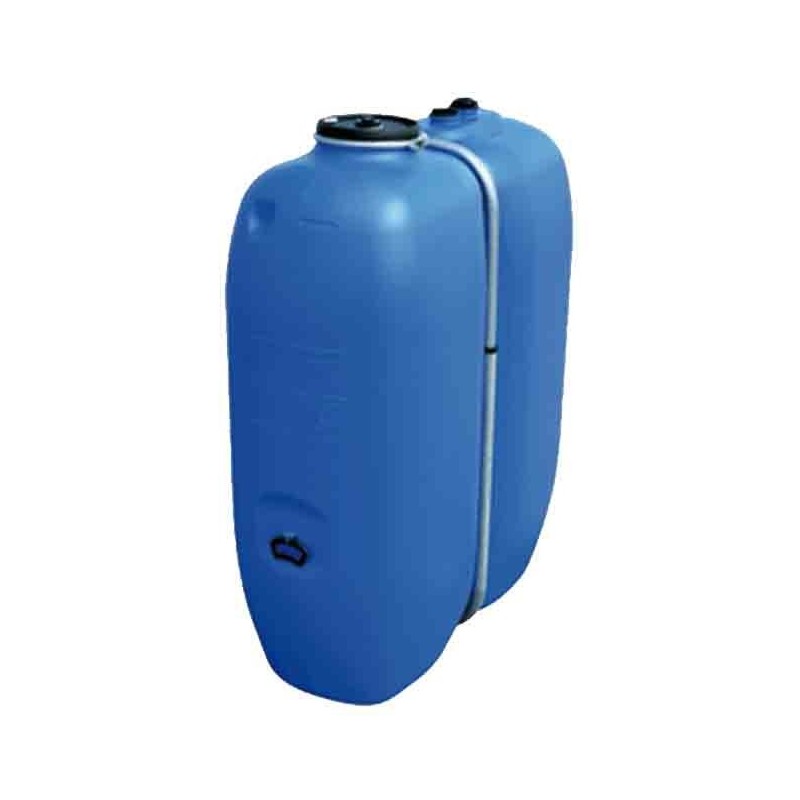 Serbatoio per acqua potabile Schütz da 1000 litri, 135x62x171 cm, consigliato per uso interno ed esterno, blu