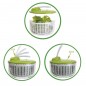 Essoreuse à Salade, Capacité: 50x28x55 cm, Plastique, Sans BPA, Spinderella, Couleur: Transparent/Blanc/Vert Essoreuse à Salade, Capacité: 50x28x55 cm, Plastique, Sans BPA, Spinderella, Couleur: Transparent/Blanc/Vert