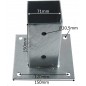 Base para Poste 7x7 cm Zincada Acero Anclaje Suelo | Soporte para Postes de Madera cuadrados | Base 15x15 cm Base para Poste 7x7 cm Zincada Acero Anclaje Suelo | Soporte para Postes de Madera cuadrados | Base 15x15 cm