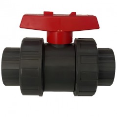 PVC-Kugelhahn mit 32 mm Gewinde. 1-Zoll-Kugelhahn mit Gewinde.