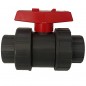 Vanne PVC 32. Vanne à tournant sphérique en PVC fileté de 32 mm. Robinet Enfilage à bille fileté 1'' Vanne PVC 32. Vanne à tournant sphérique en PVC fileté de 32 mm. Robinet Enfilage à bille fileté 1''